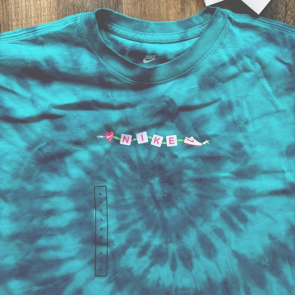 Nike Tie Dye Kids T Shirt Sz Lg Loose Fit